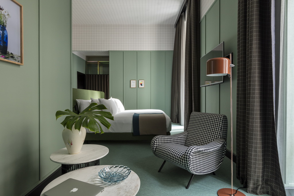 Room Mate Giulia Hotel,Designer Patricia Urquiola,Italy,green hotel room,green hotel room design,hotel room,hotel room design,hotel room ideas,luxury bedroom design,bedroom,bedroom designs,bedroom decor,bed designs,bedroom design ideas,bedding,bedding design,bedroom accessories,bedroom furniture,bedroom night stands,bedroom closet,designer beds,bedroom furniture brands,bedroom mirrors,luxury bedroom furniture,luxury bedding,luxury hotels,hospitality design,hospitality,hotel design,hotels,luxury furniture,seating furniture,sofa,modern furniture design ideas,designer furniture ideas,designer furniture,table design ideas,sofa,luxury sofa,luxury armchairs,armchair,armchair design,armchair design ideas,coffee table,luxury coffee tables,coffee table designs,coffee table ideas,carpet,carpet designs,travel destinations,travel attractions,travel inspiration,travel ideas,family holidays,family holiday ideas,romantic travel,romantic vacations,