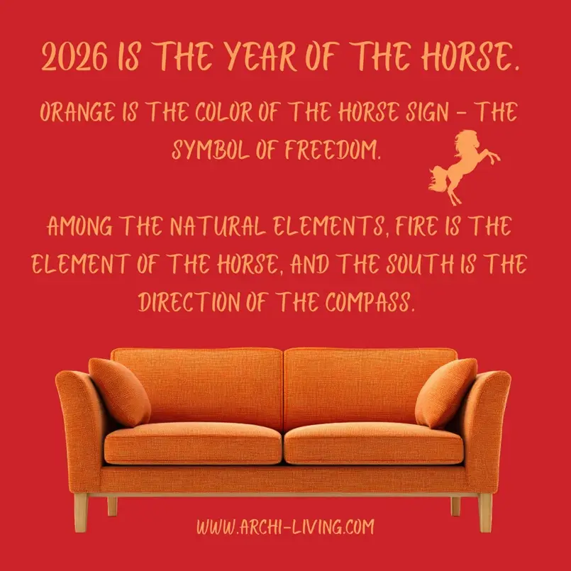 2026 is the year of the Horse, Home and Office Interior Design for the Horse Zodiac Sign, Archi-living.com
