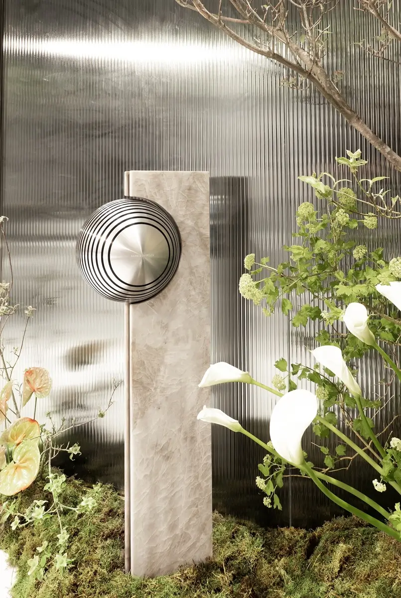 luxury outdoor speaker made of metal and stone, archi-living.com