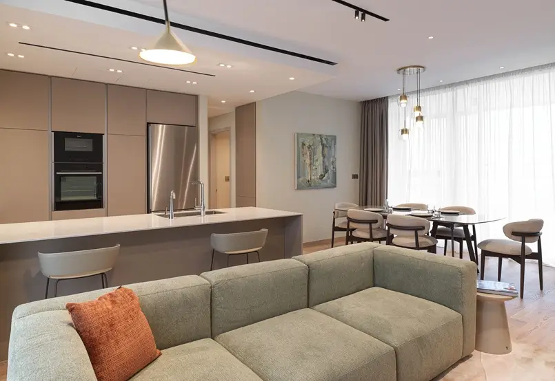 living room design, Art Square Residences Design Project by Otomi Studio, photo by Antonis Engrafou, Archi-living.com