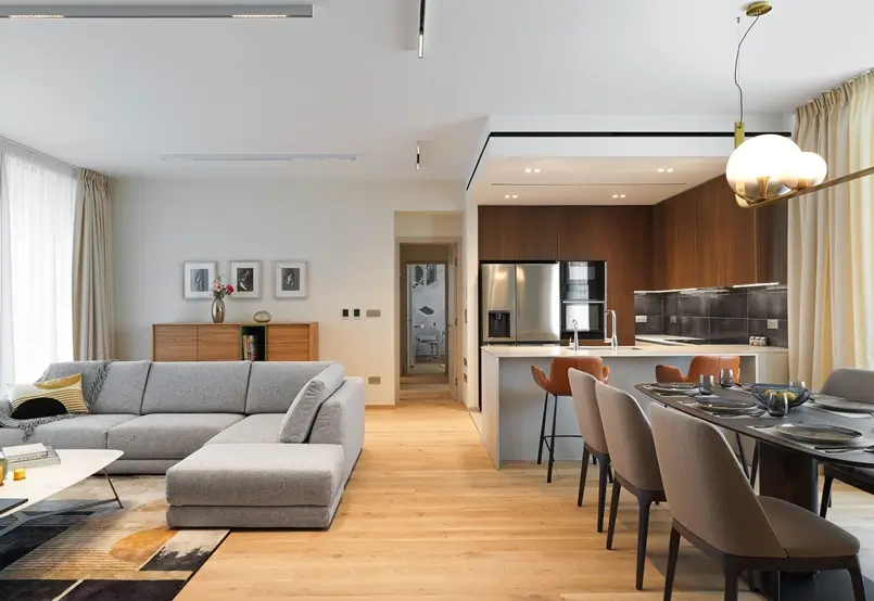 living room design, Art Square Residences Design Project by Otomi Studio, photo by Antonis Engrafou, Archi-living.com