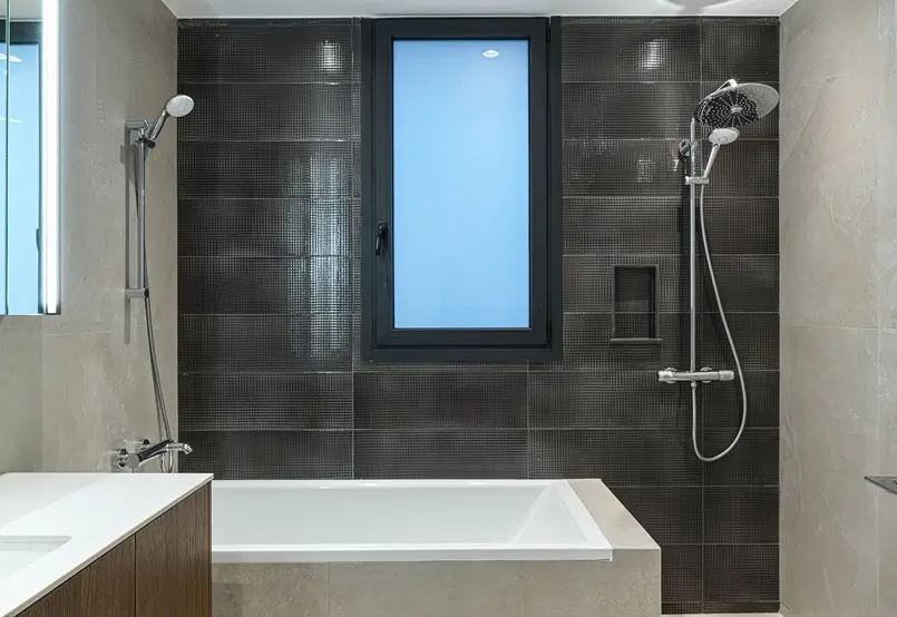 bathroom design in 3-bedroom apartment, archi-living.com