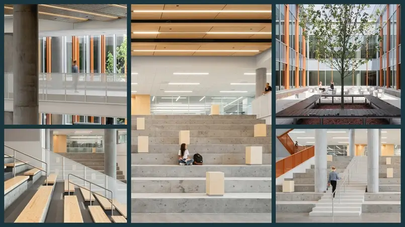 Aux Mille-Voix High School by TLA + UN + NEUF - INT 2025 Public Interior Design of the Year, Archi-living.com, INT Interior Design Awards