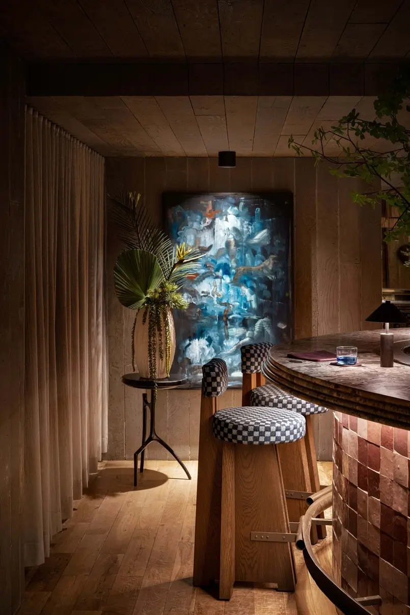 BLUE ROCK SWIM CLUB by Way of Normal, INT 2025 Winner in Hospitality - Bars (Photography by Eymeric Widling), Archi-living.com, INT Interior Design Awards