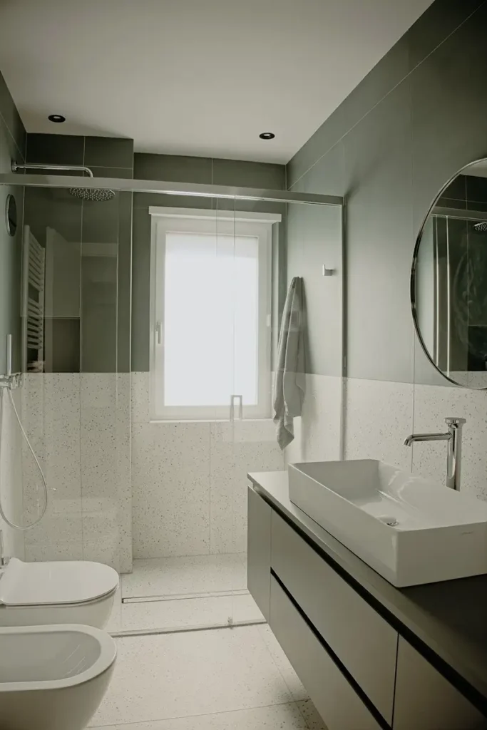 green bathroom ideas for an apartment, archi-living.com