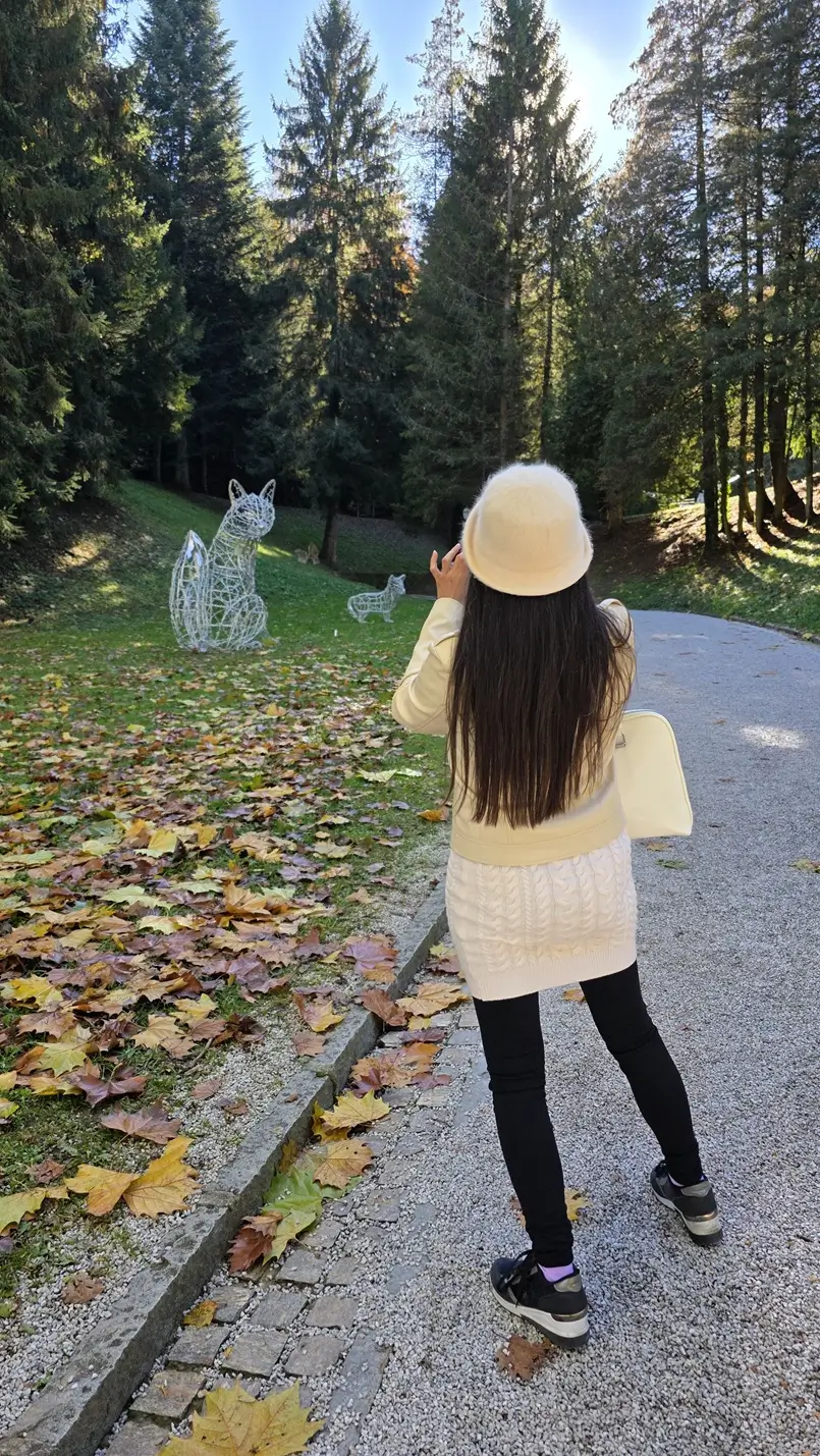 Danica Maricic, Designer and Editor-in-Chief of Archi-living.com, in the park of Trakošćan Castle