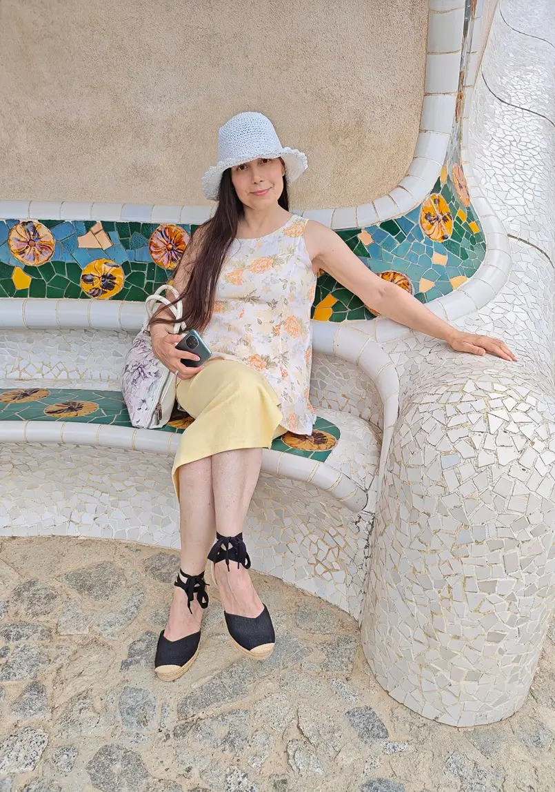 Danica Maričić, Editor-in-Chief of Archi-living.com, at Park Güell in Barcelona