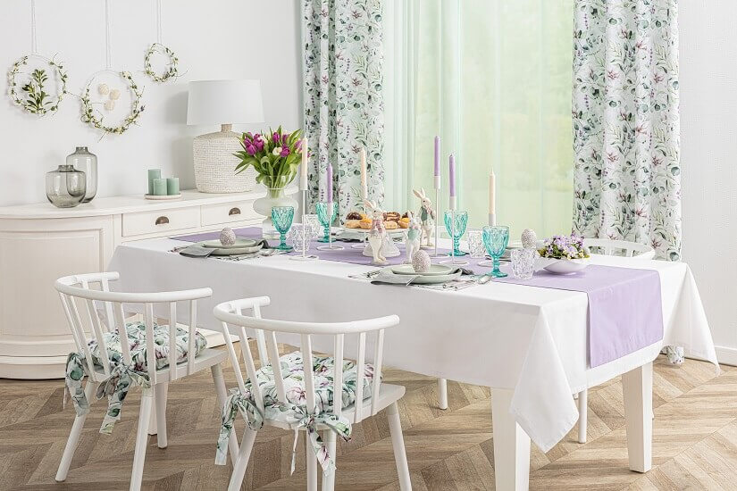 Easter Table Decor in White,Lavender,Blue,Green,Archi-living.com,