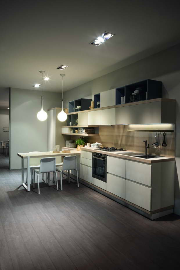 “The bar counter” partition and decoration of the space