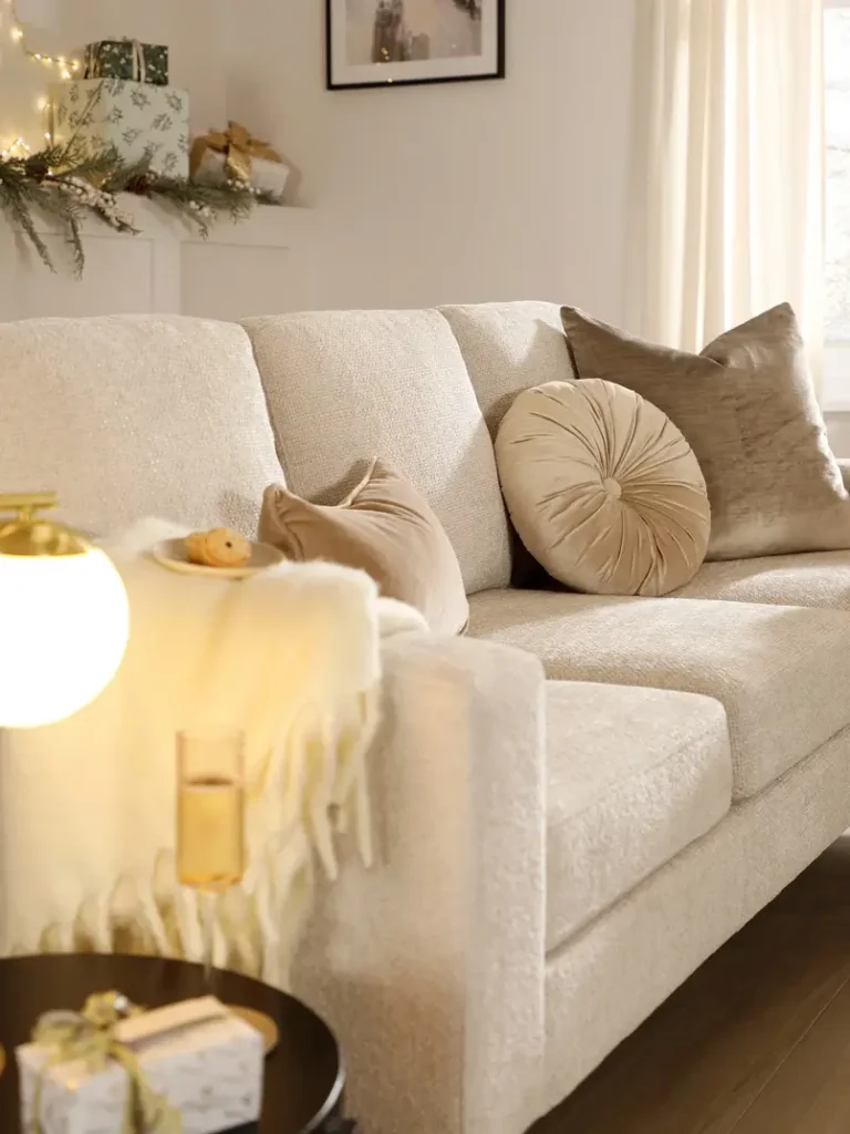 chenille sofa in neutral colors, Furniture And Choice, Archi-living.com
