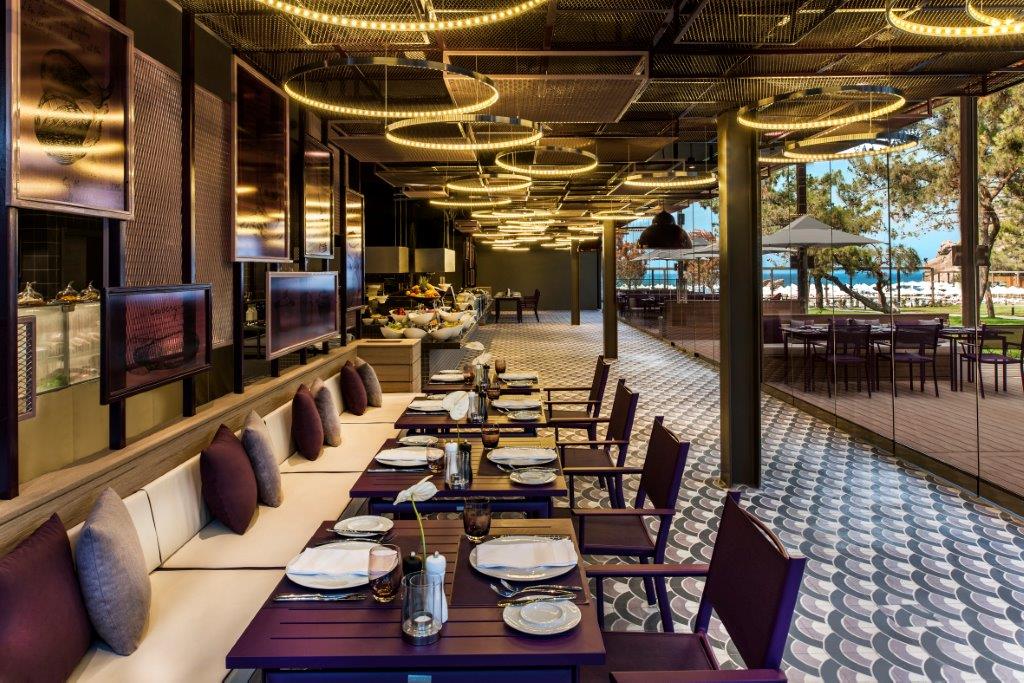 restaurant design concepts turkey,restaurant designers inspired by four elements,geo id designs,round ceiling light fixture,luxury restaurant interior design,