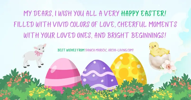 Happy Easter from Danica Maricic, Archi-living.com!