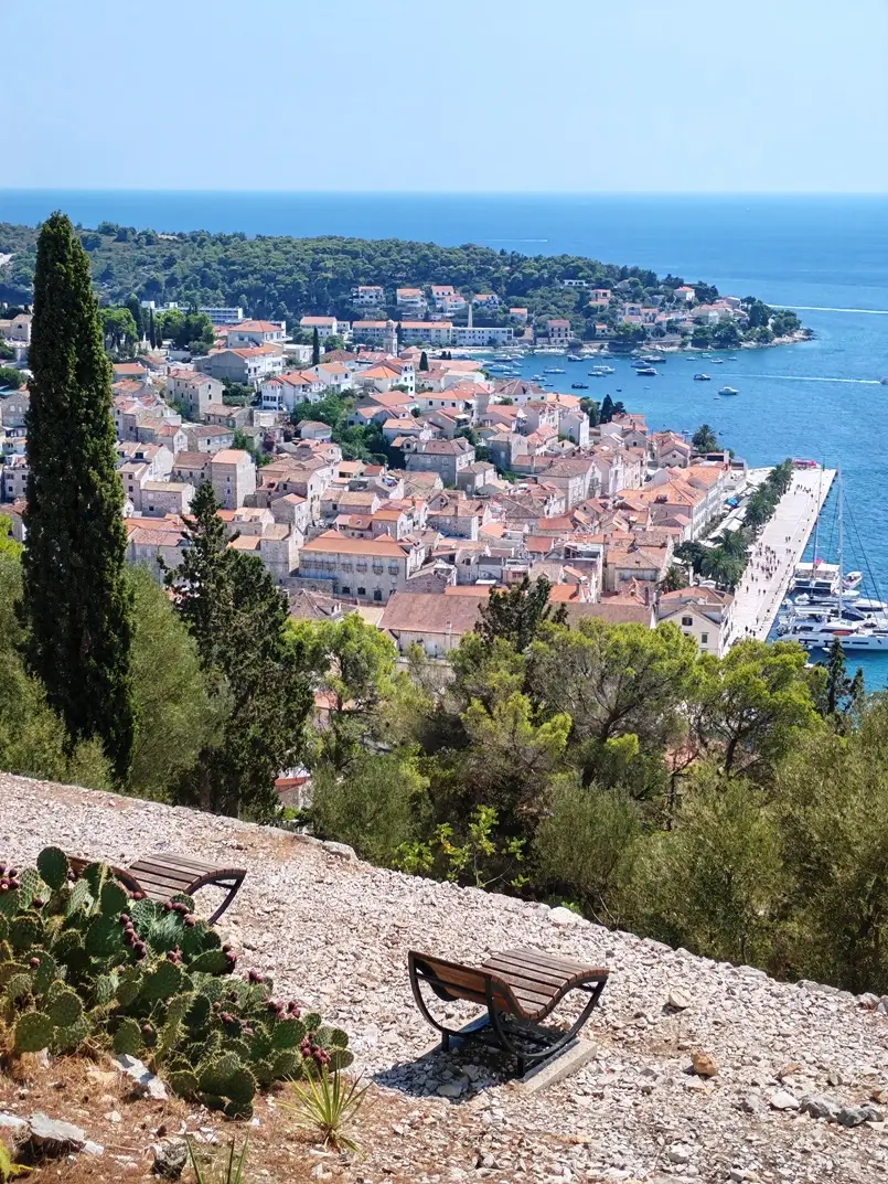 The View of Hvar Town from the Spanish Fortress (Fortica) Hill, Croatia, Archi-living.com