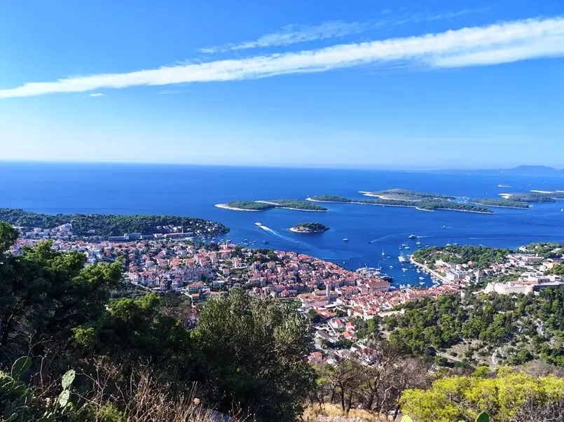 Hvar Town and Paklinski Islands View from Napoleon Fortress Hill, Archi-living.com