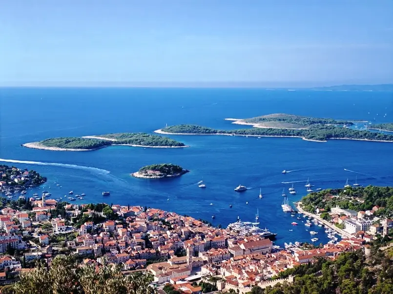 Hvar Town and Paklinski Islands View from Napoleon Fortress Hill, Archi-living.com