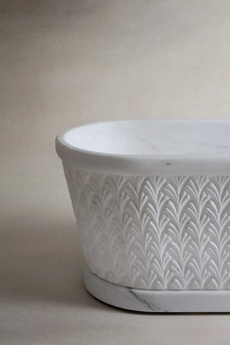 luxury marble freestanding bathtub, archi-living.com