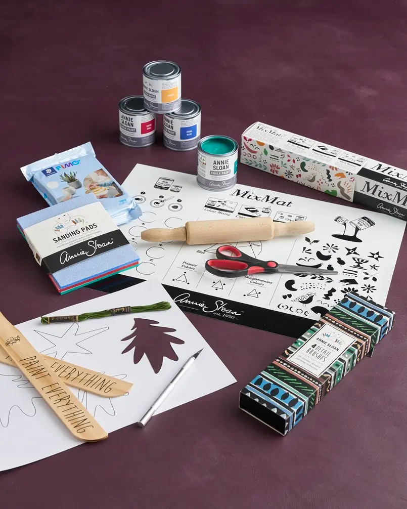 You Will Need for Matisse-Inspired Christmas Tree Decorations by Annie Sloan, Archi-living.com