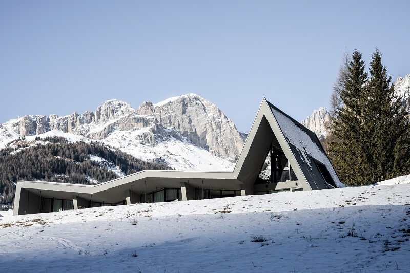 Olympic Spa Hotel - Full Immersion in the Dolomites, Val di Fassa, NOA - Network of Architects, Mountain Hotel Design Project, Archi-living.com