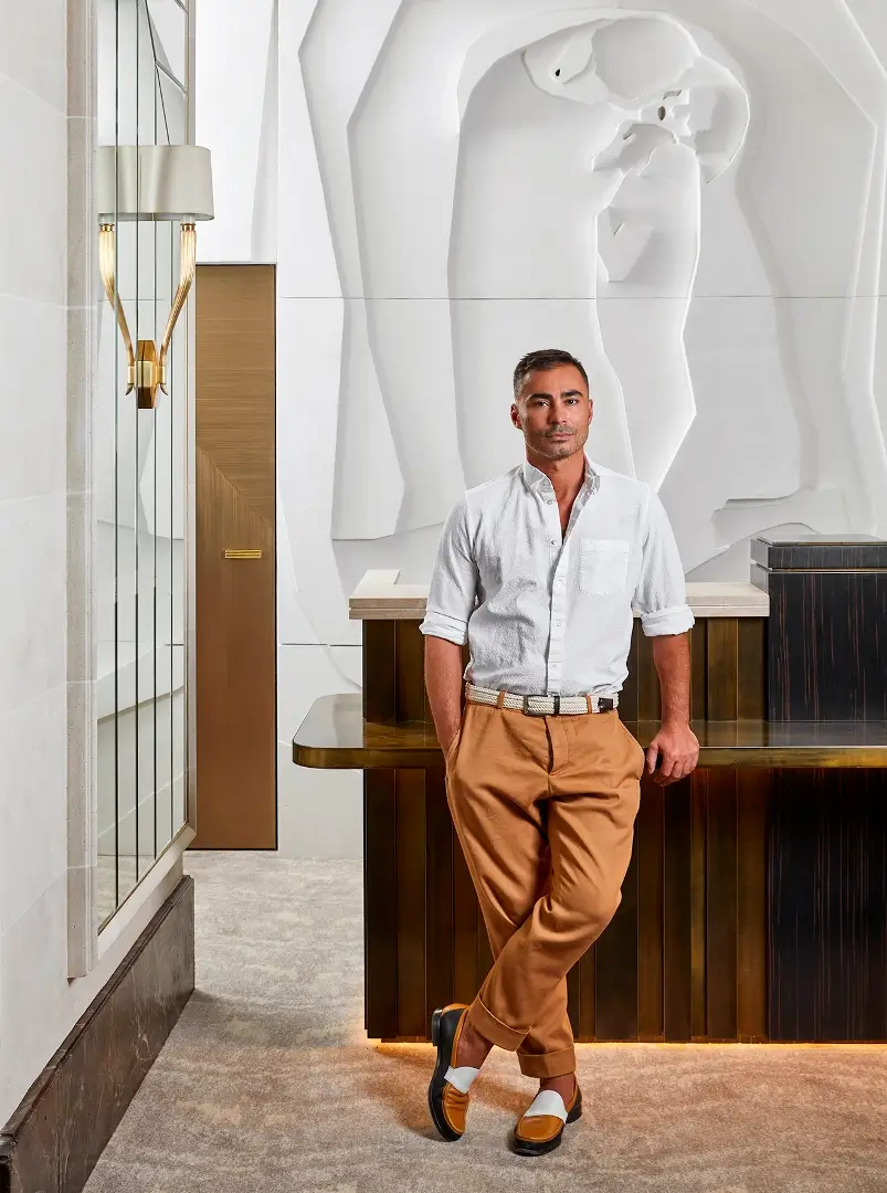 Oscar Lucien Ono, Interior designer and Founder of Maison Numéro 20, Project Aurea, an Architectural Fiction at Salone del Mobile.Milano 2026, ©Maison Numéro 20, Archi-living.com