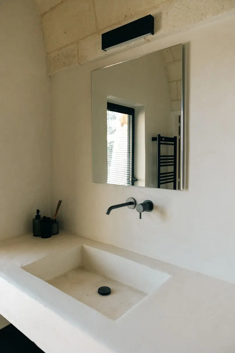 minimalist bathroom design in neutral colors, Ritmonio, Archi-living.com