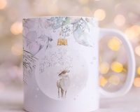 reindeer mug for Christmas,hot chocolate mugs Christmas,holiday tea mugs,