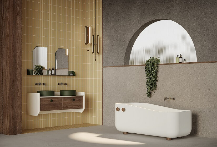 Retro-Style-Inspired Bathroom Ideas - Swing, Beam, Flûte, Archi-living.com