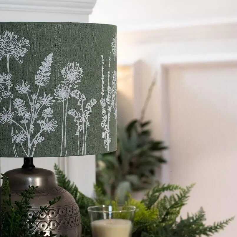 lamp with a floral-patterned shade, archi-living.com