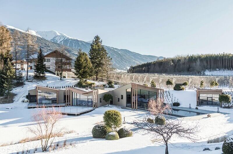 Seehof Hotel,wellness hotel design,winter travel ideas,mountain hotels Europe,snow scenery,