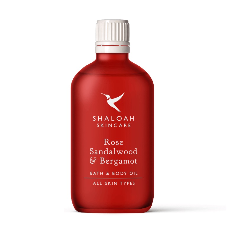 Rose, Sandalwood, and Bergamot Bath and Body Oil, Archi-living.com