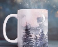 Star of Bethlehem mug design,holiday mugs designs,coffee mug for Christmas,hot chocolate mugs for Christmas,festive holiday mugs,