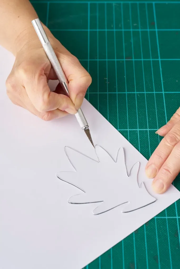 Step One for Creating Matisse-Inspired Christmas Tree Decorations, Annie Sloan