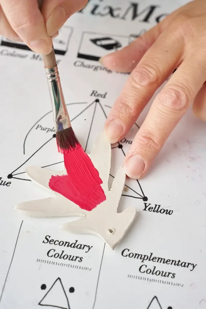 Step Five for Creating Matisse-Inspired Christmas Tree Decorations, Annie Sloan