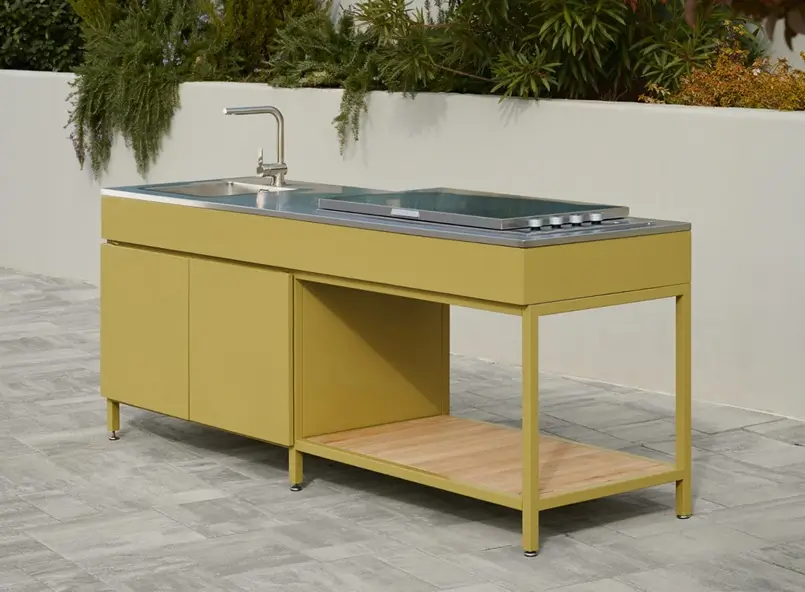 minimalist outdoor kitchen from a Croatian manufacturer, Archi-living.com