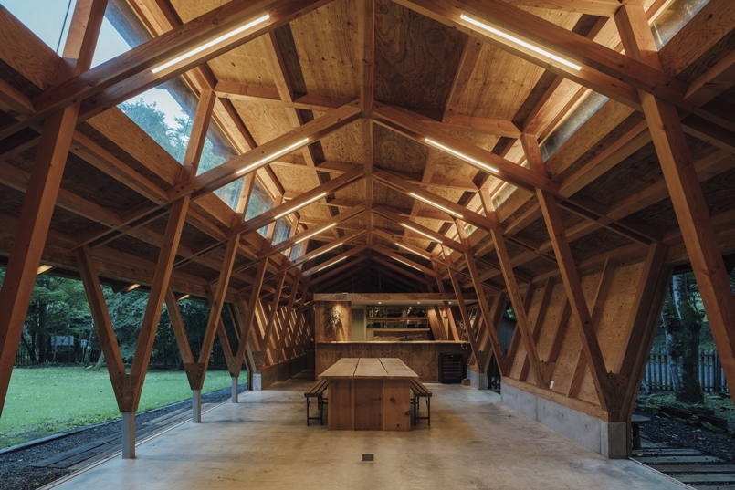 Three Roofs Timber Hall by OOTT, INT 2026 Public Interior Design of the Year (Photo: Tatsuya Tabii), Archi-living.com