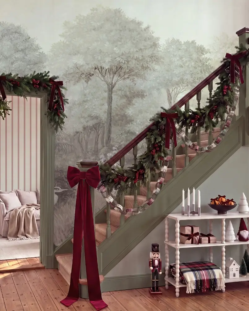 Traditional Christmas Look in the Lobby, Archi-living.com