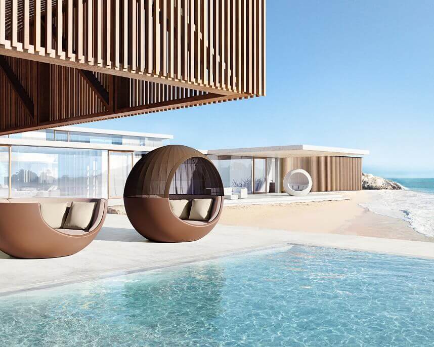 Designer Outdoor Furniture Inspired by the Moon, Vineyard, Kimono,Archi-living.com,