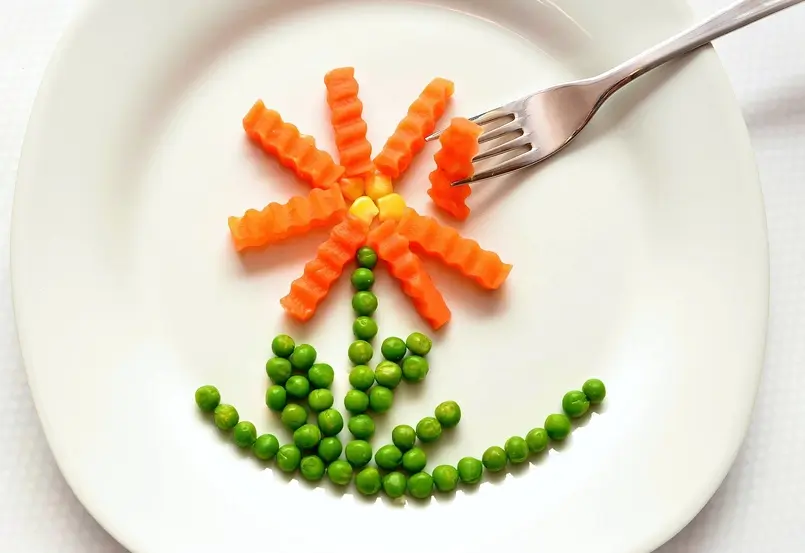flower-shaped vegetables on a plate, Archi-living.com