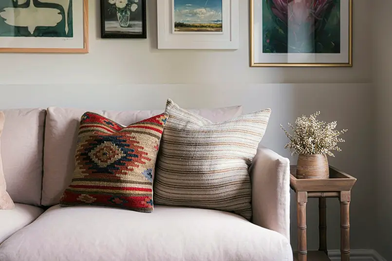 pair stripes with other prints in interior decor, archi-living.com