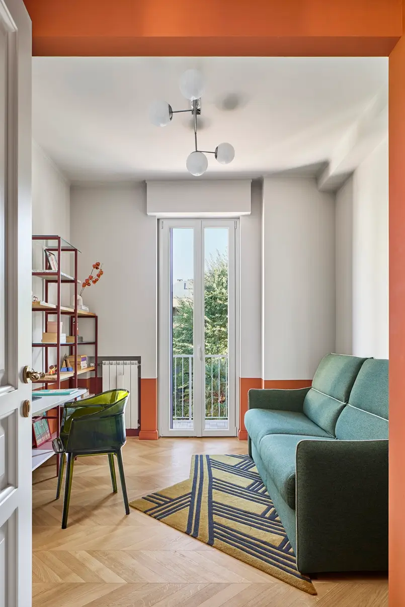 Interior Architecture Project Residenza B05: The Layout Built Around a Central Corridor, Archi-living.com