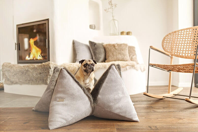 dog bed ideas for living room,luxury cushions for pets,waffle cord dog bed,luxury fake fur dog bed,hundekissen für kleine hunde,