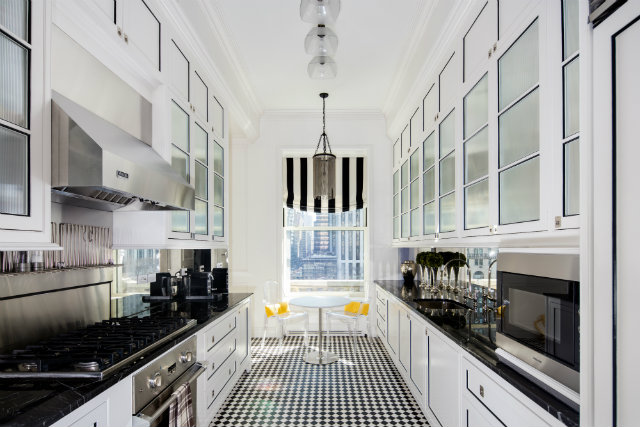 Frank Lloyd Wright's New York apartment,celebrity architects,luxury kitchen design,art deco apartment design ideas,white kitchen ideas,