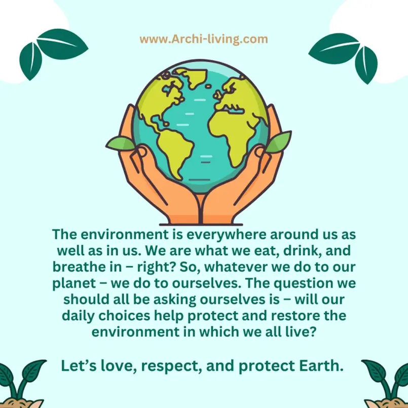 Let's love, respect, and protect Earth, Archi-living.com