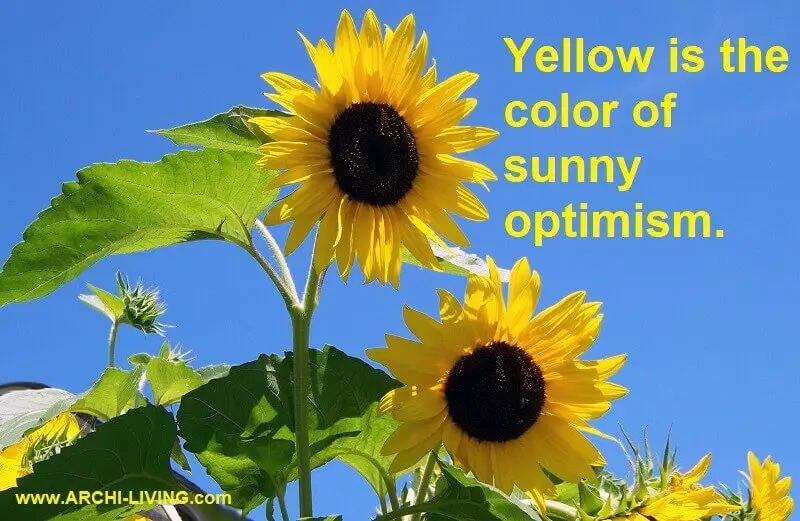 Yellow is the color of sunny optimism, archi-living.com