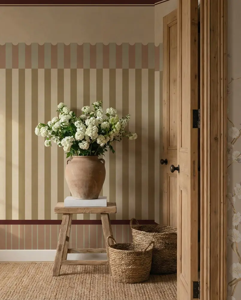 Linear Vertical Stripes Wallpaper for Hallway Decor, Photowall, Archi-living.com