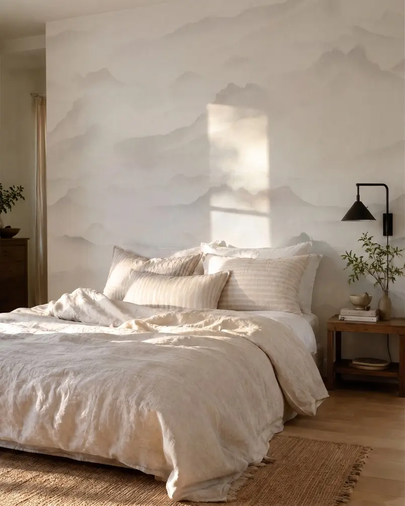 mountain inspired bedroom wallpaper, Photowall, Archi-living.com