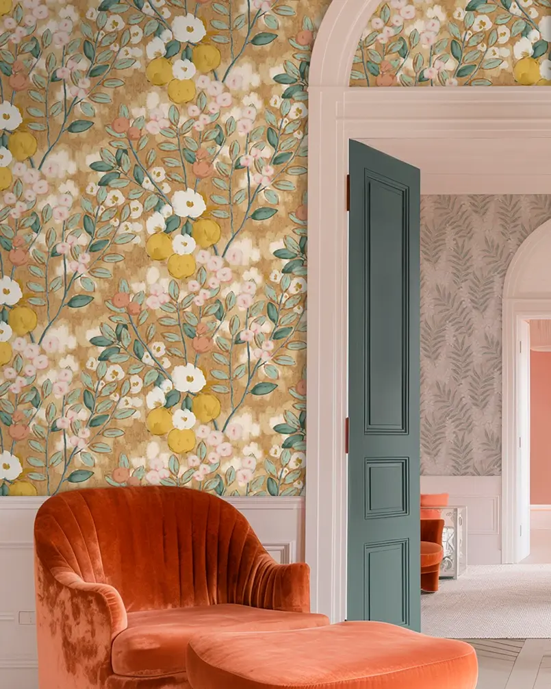 Vintage Flowers Wallpaper, 4 Trending Wallpaper Styles for a Beautiful Spring Interior, Photowall, Archi-living.com