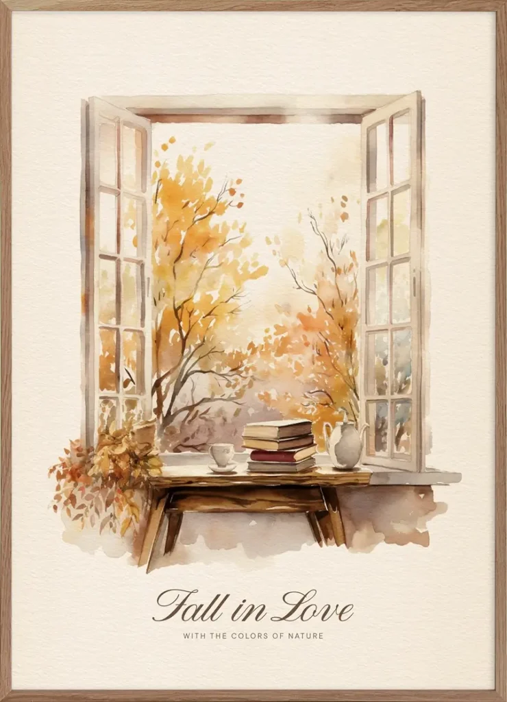 autumn wall art for living room, poster store