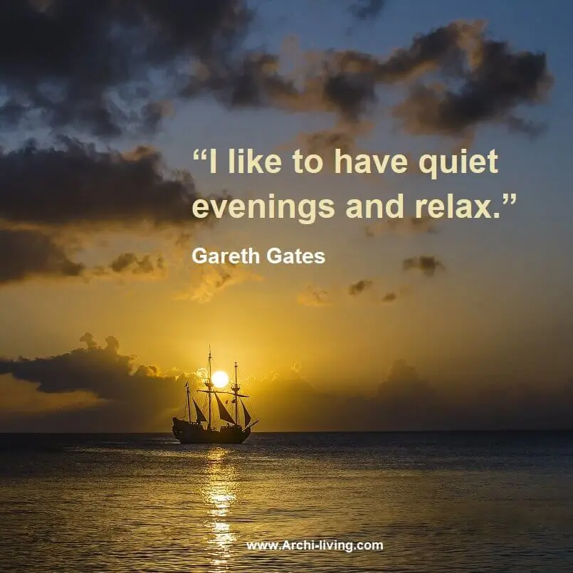 “I like to have quiet evenings and relax.” Gareth Gates, Archi-living.com