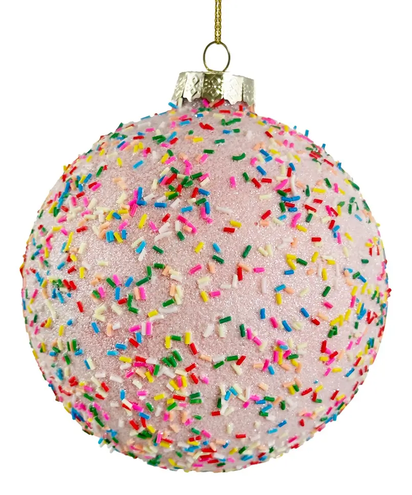 Shishi, Christmas Tree bauble with colorful sprinkles, Christmasworld